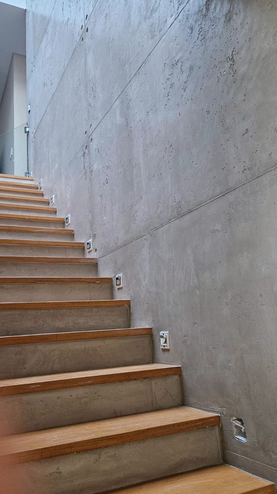 Efecto burbuja natural en escalera